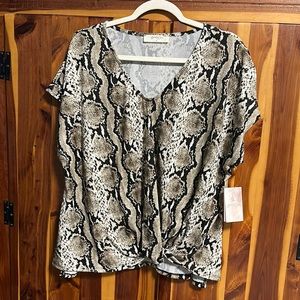 A Beautiful Soul Snakeskin Top